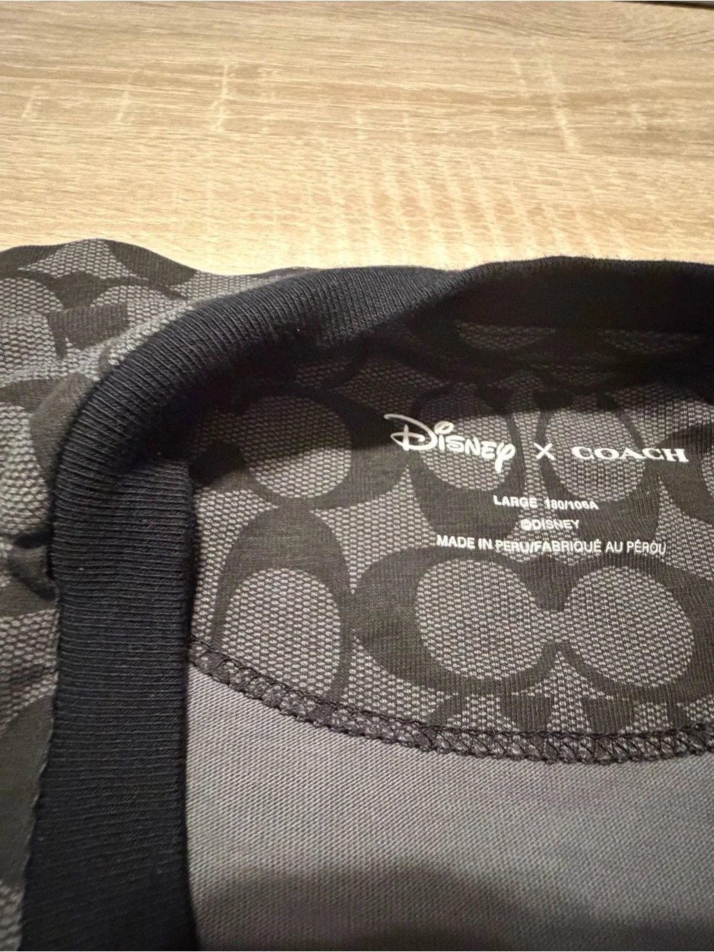 Coach Black & Gray Disney Ursula Graphic Long Sleeve Tee